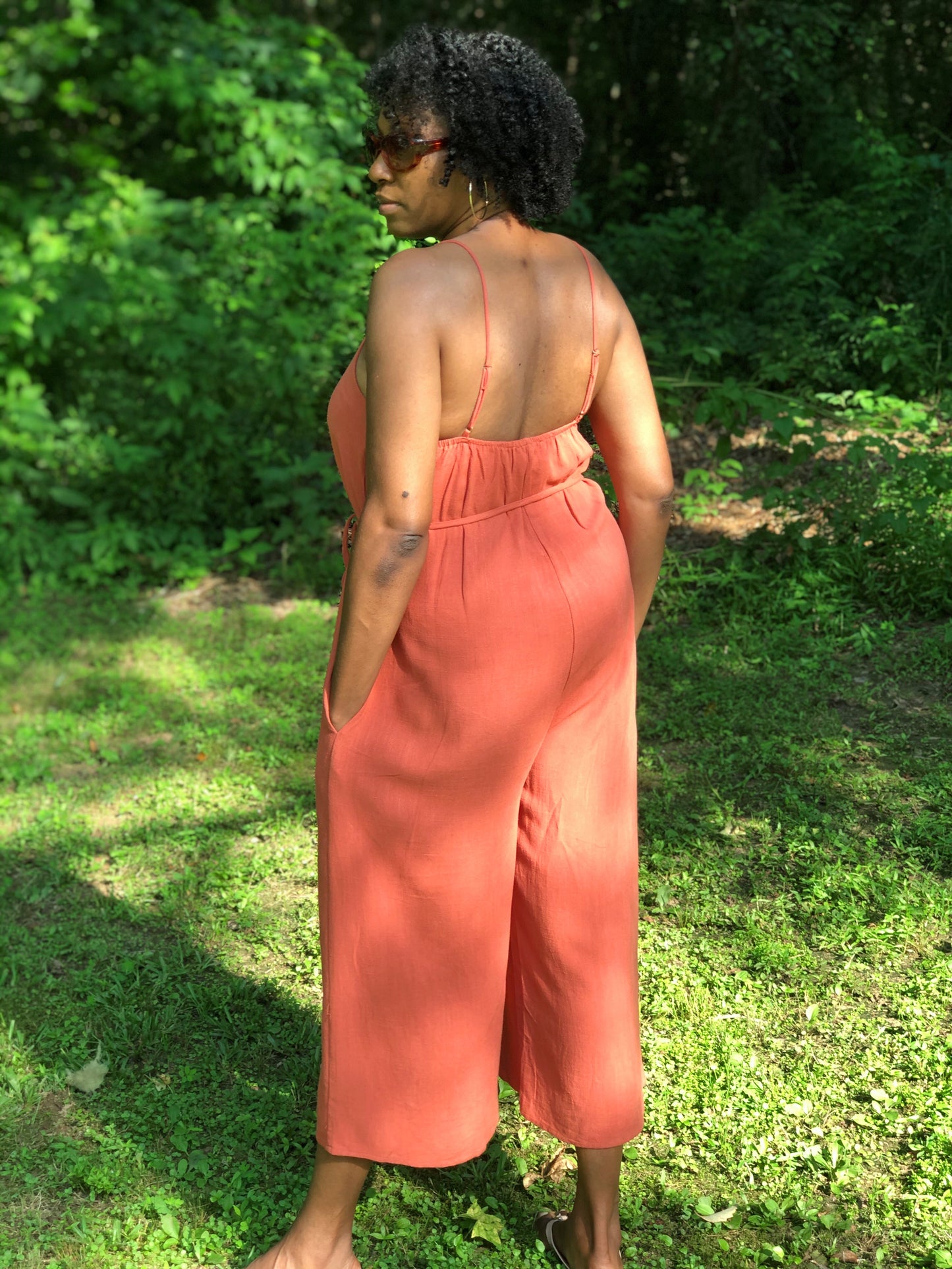 Marsala Linen Jumpsuit