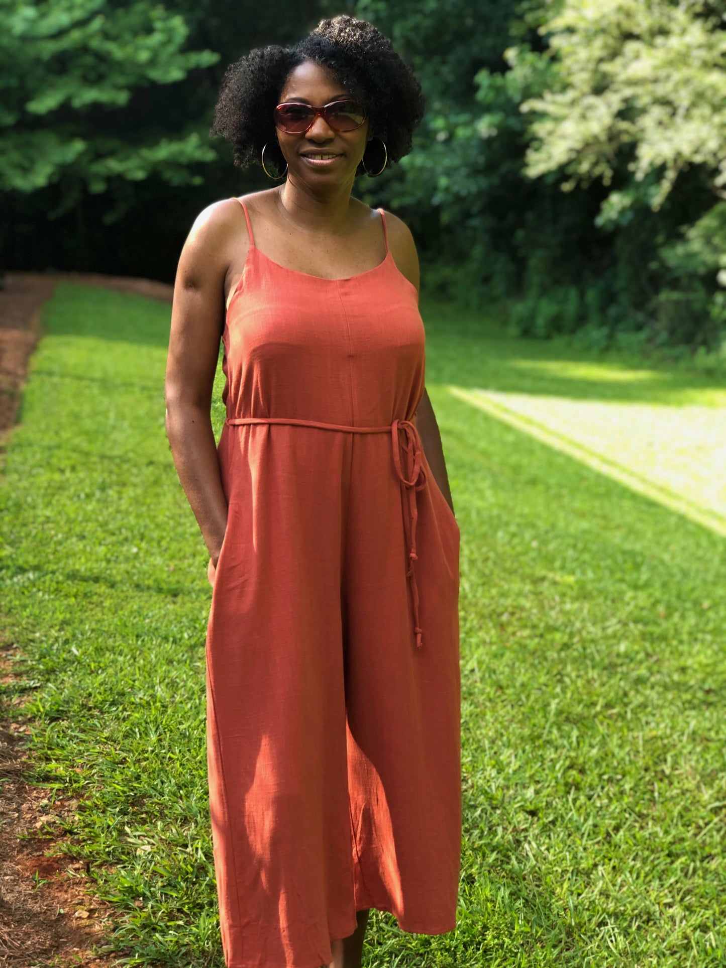 Marsala Linen Jumpsuit