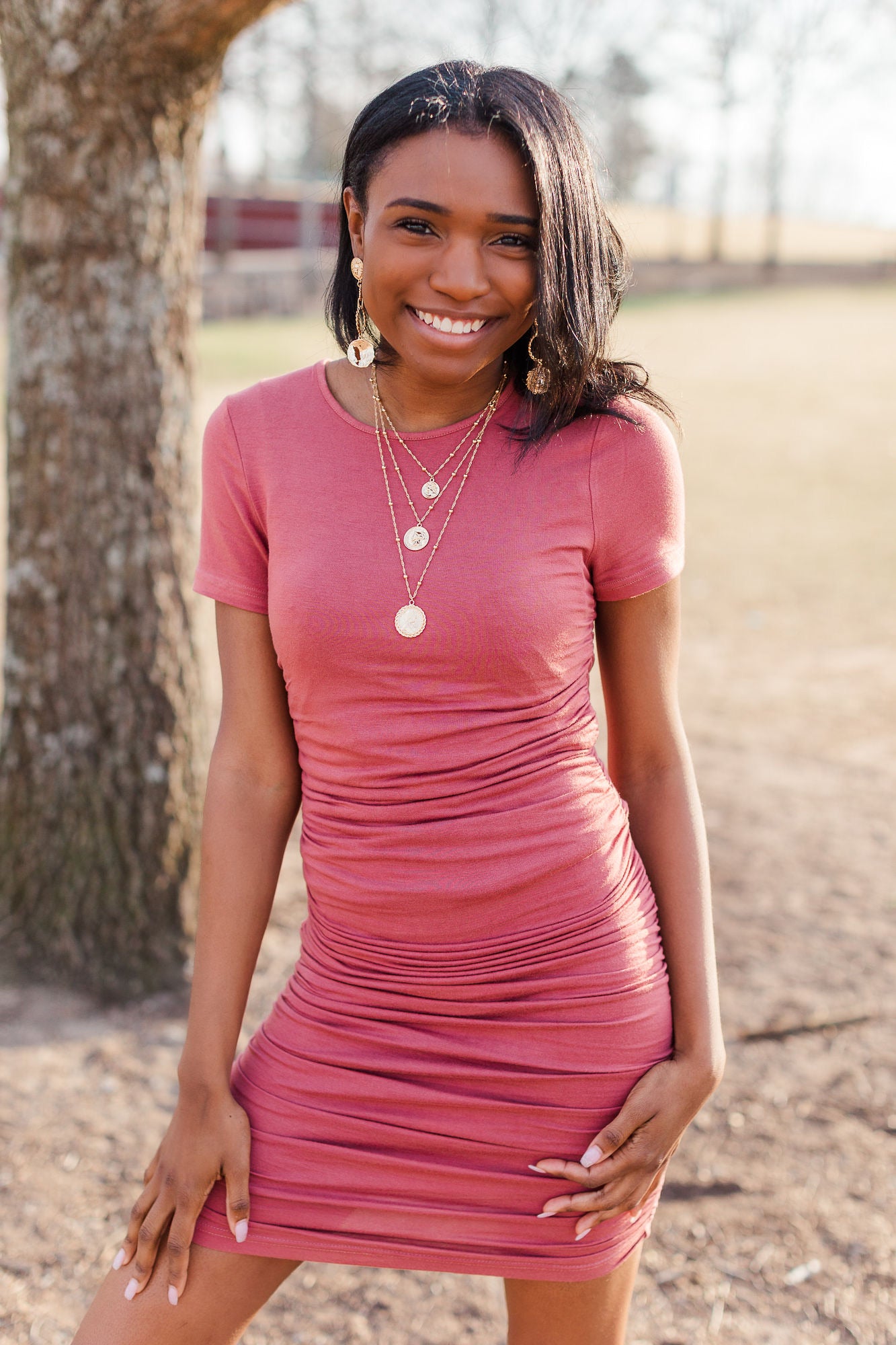 Bella - Ruched dress