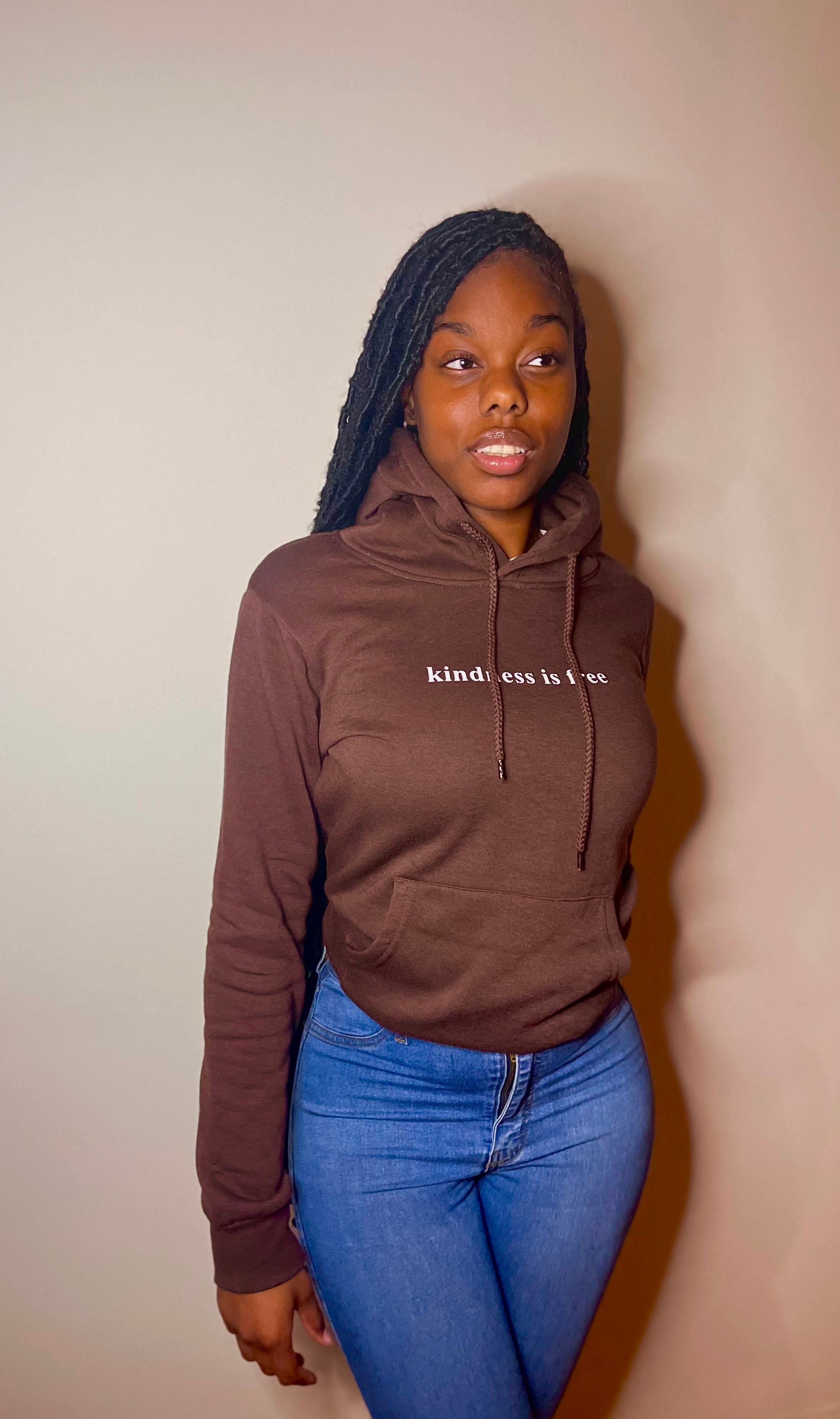 Kindness is free Fitted hoodie Finch.Shop