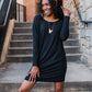 Black long sleeve dress